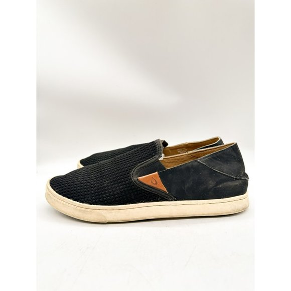 Olukai Pehuea Women's Slip On Sneakers Black Breathable Casual 9.5 - Picture 6 of 10